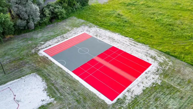 Hrastovljan - vatrogasni poligon u kombinaciji sa sportskim terenima za mali nogomet i atletiku (shuttle run)